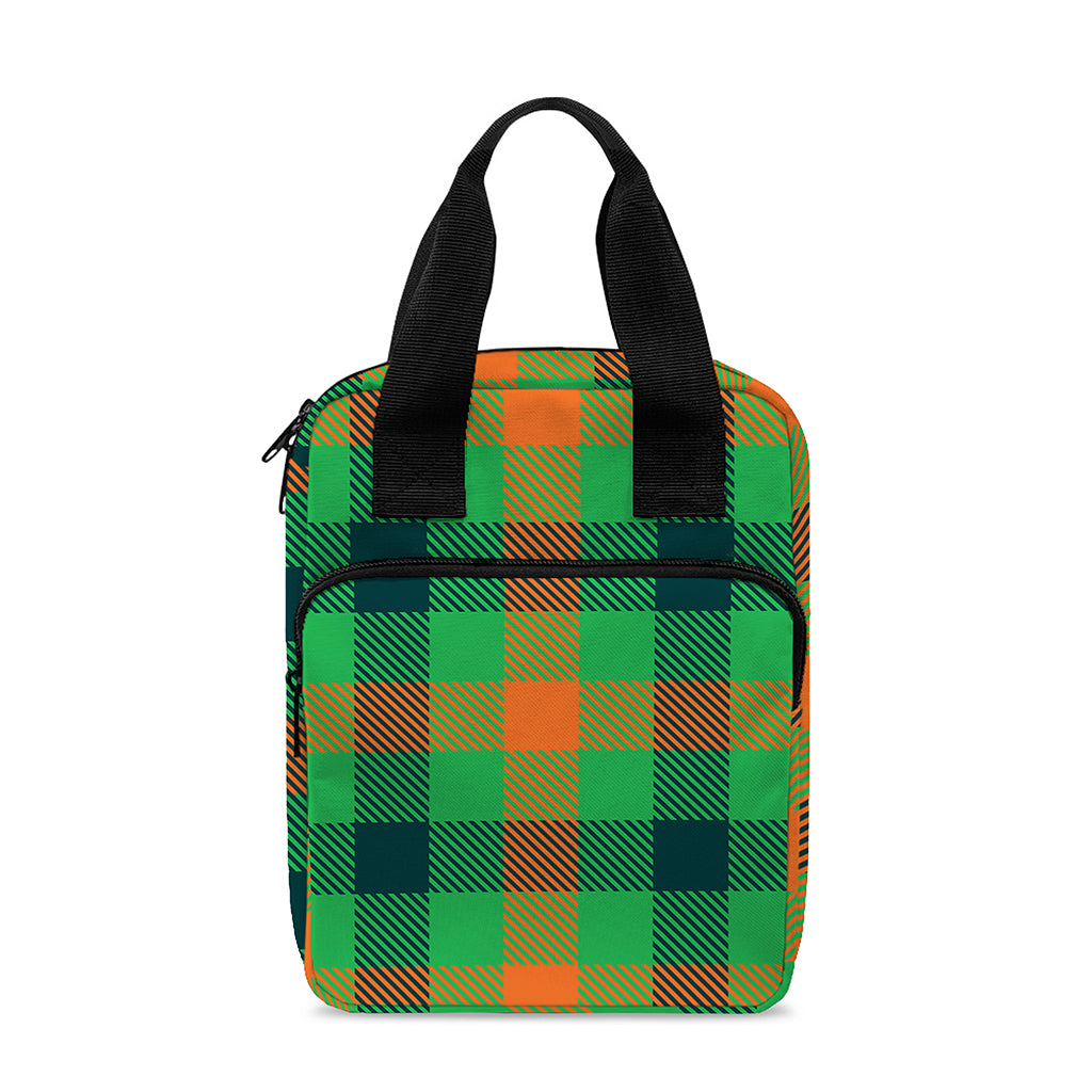 Saint Patrick's Day Buffalo Plaid Print Bible Tote Bag