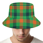 Saint Patrick's Day Buffalo Plaid Print Bucket Hat
