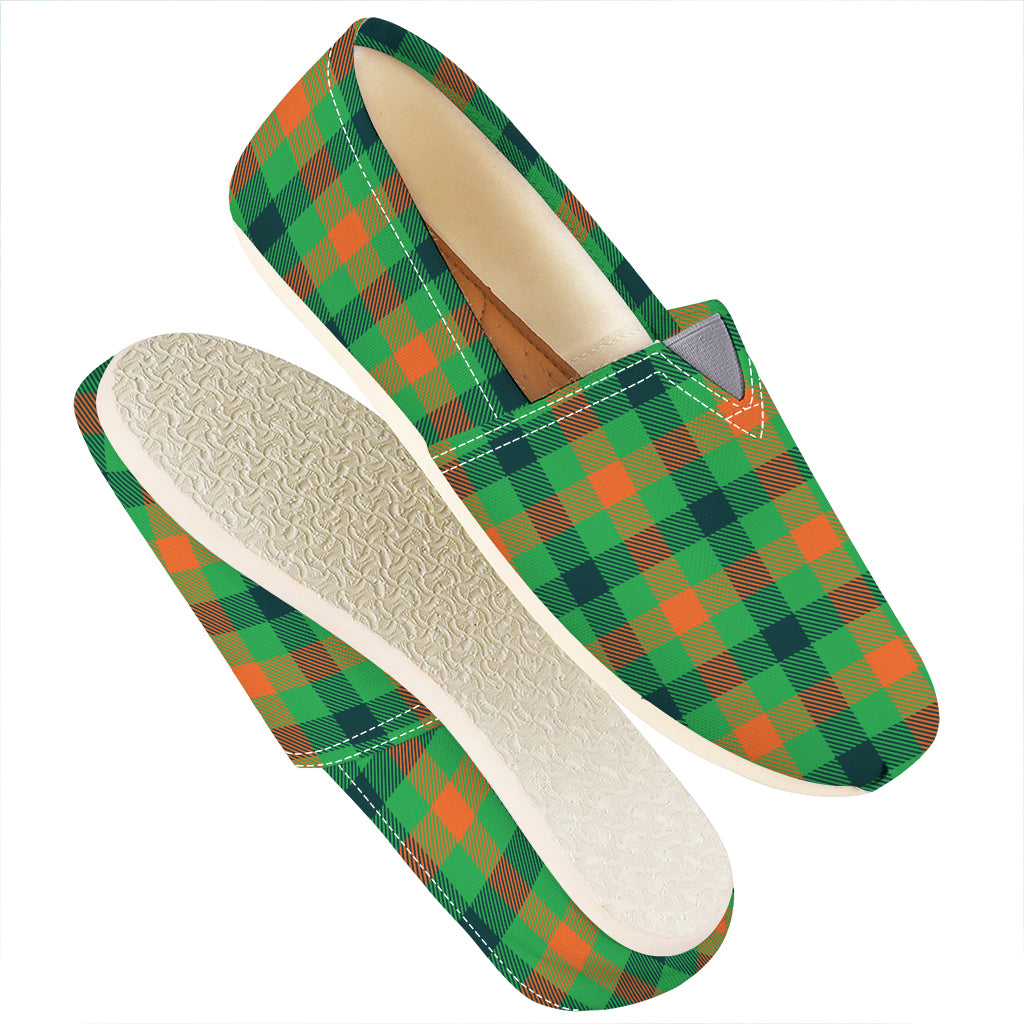 Saint Patrick's Day Buffalo Plaid Print Casual Shoes