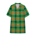 Saint Patrick's Day Buffalo Plaid Print Cotton Hawaiian Shirt