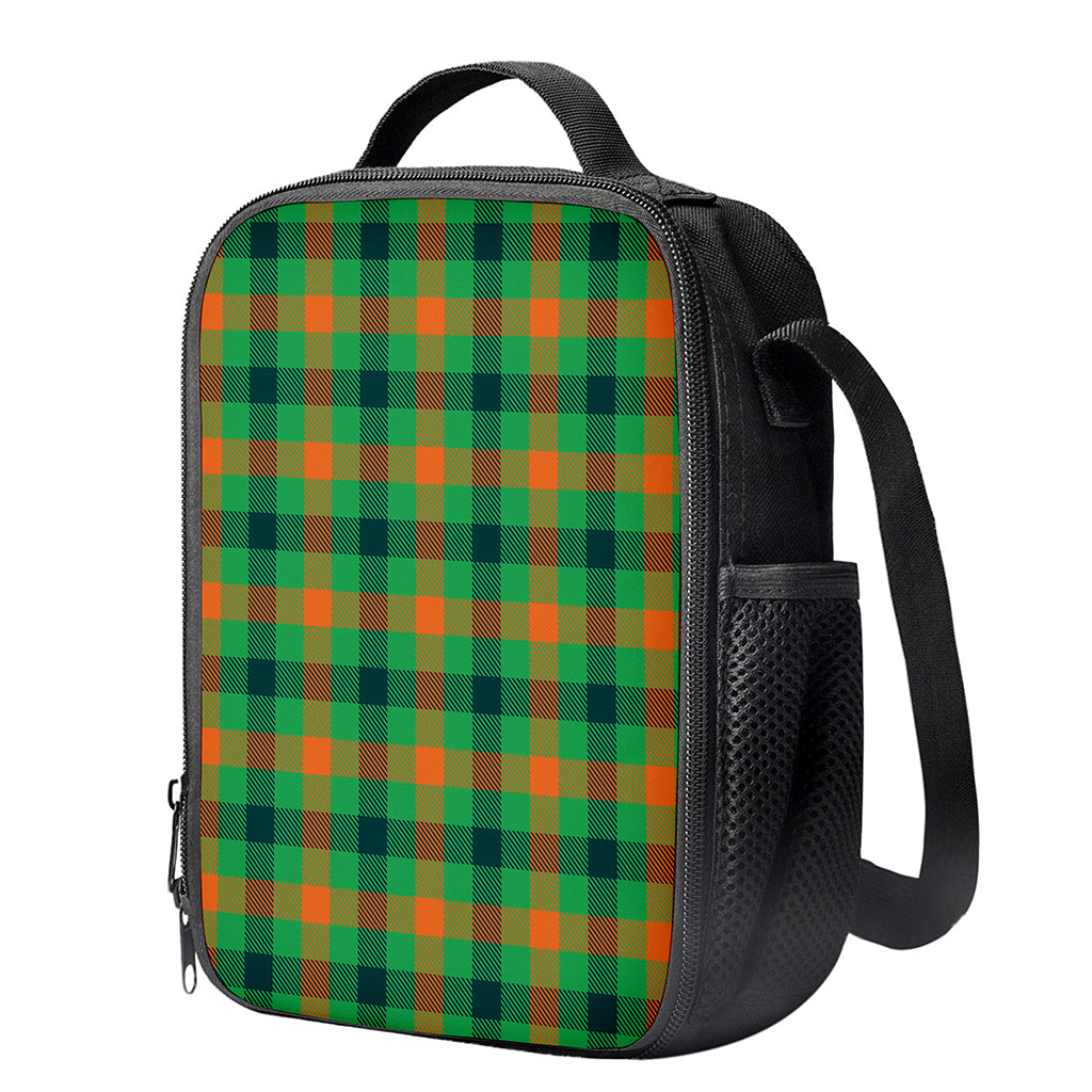 Saint Patrick's Day Buffalo Plaid Print Crossbody Lunch Bag