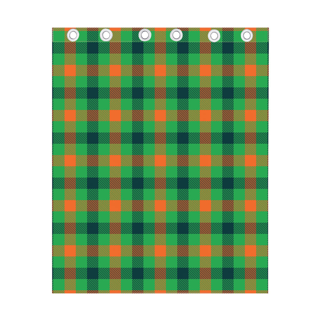 Saint Patrick's Day Buffalo Plaid Print Curtain