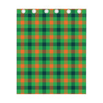 Saint Patrick's Day Buffalo Plaid Print Curtain