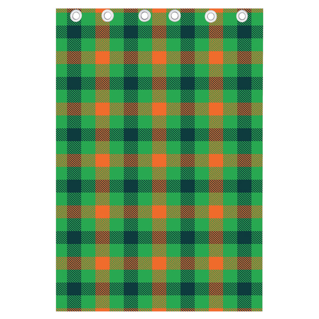 Saint Patrick's Day Buffalo Plaid Print Curtain