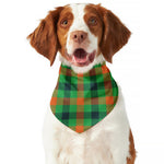 Saint Patrick's Day Buffalo Plaid Print Dog Bandana