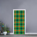 Saint Patrick's Day Buffalo Plaid Print Door Sticker
