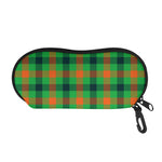 Saint Patrick's Day Buffalo Plaid Print Glasses Case