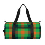Saint Patrick's Day Buffalo Plaid Print Gym Bag