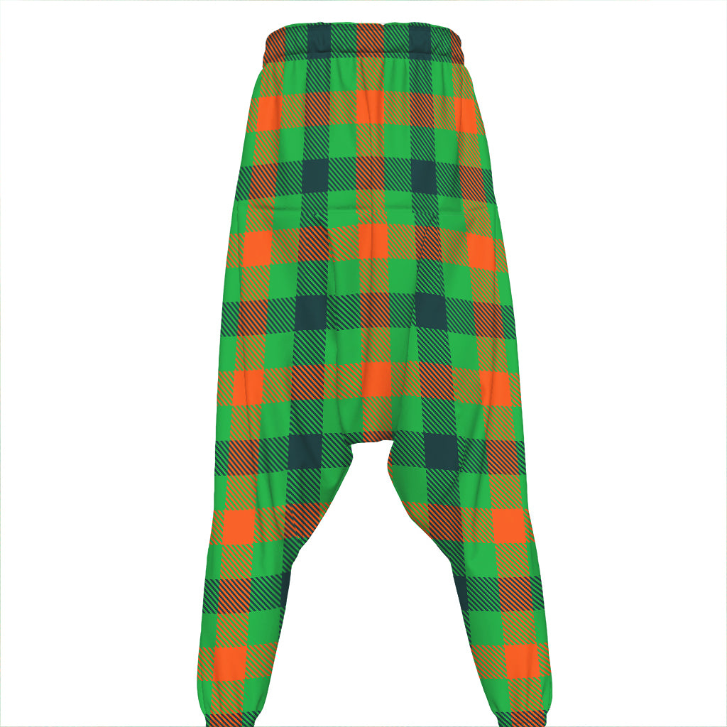 Saint Patrick's Day Buffalo Plaid Print Hammer Pants