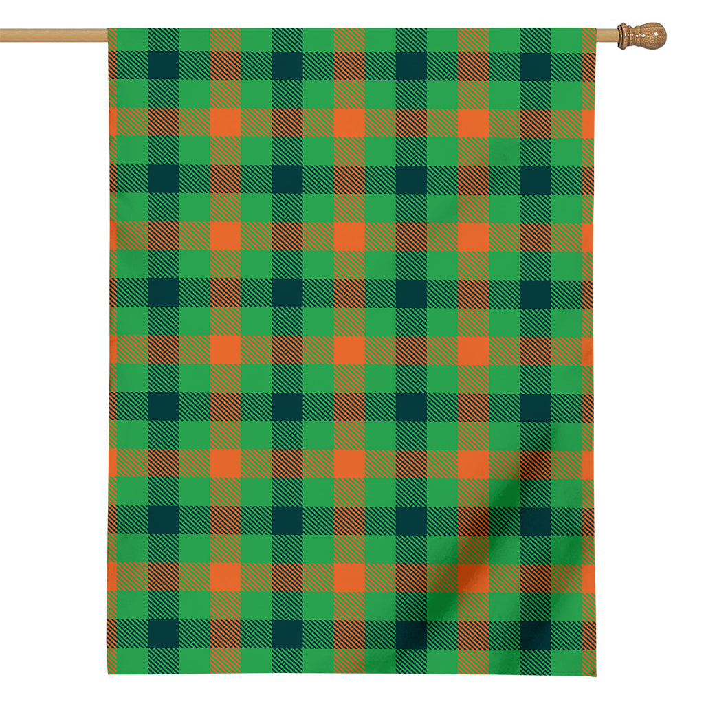 Saint Patrick's Day Buffalo Plaid Print House Flag