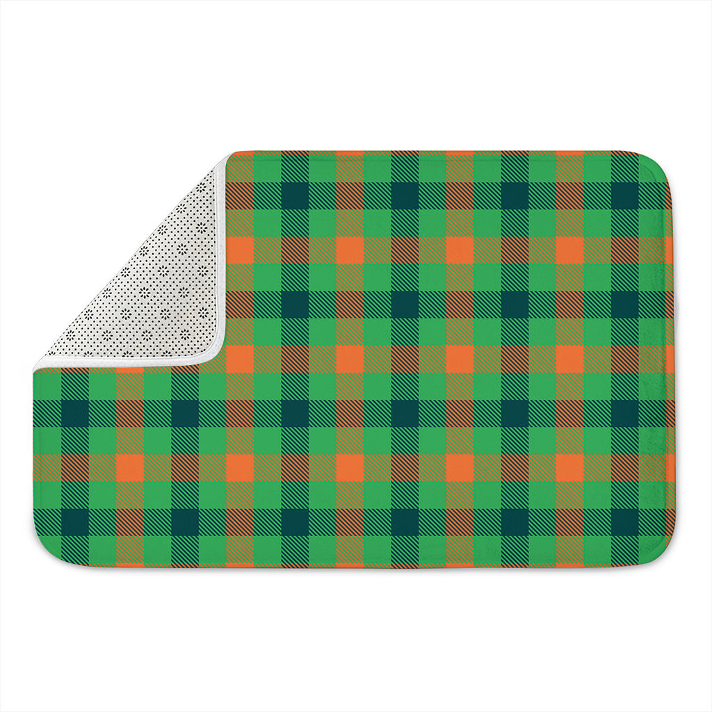 Saint Patrick's Day Buffalo Plaid Print Indoor Door Mat