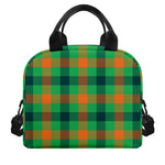 Saint Patrick's Day Buffalo Plaid Print Insulated Lunch Bag