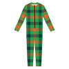 Saint Patrick's Day Buffalo Plaid Print Jumpsuit