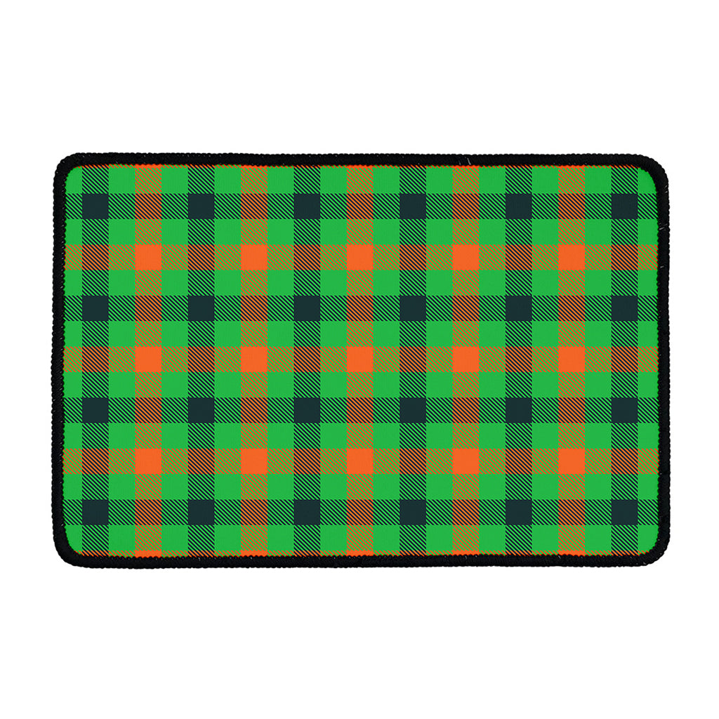 Saint Patrick's Day Buffalo Plaid Print Kitchen Mat