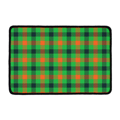 Saint Patrick's Day Buffalo Plaid Print Kitchen Mat