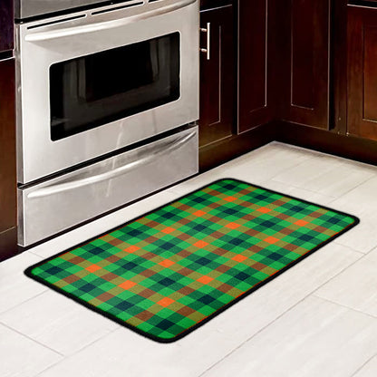 Saint Patrick's Day Buffalo Plaid Print Kitchen Mat