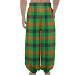 Saint Patrick's Day Buffalo Plaid Print Lantern Pants