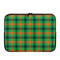 Saint Patrick's Day Buffalo Plaid Print Laptop Sleeve