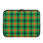 Saint Patrick's Day Buffalo Plaid Print Laptop Sleeve