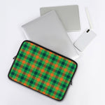 Saint Patrick's Day Buffalo Plaid Print Laptop Sleeve
