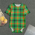 Saint Patrick's Day Buffalo Plaid Print Men's Bodysuit