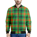 Saint Patrick's Day Buffalo Plaid Print Men's Bomber Jacket
