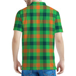 Saint Patrick's Day Buffalo Plaid Print Men's Polo Shirt