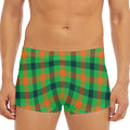 Saint Patrick's Day Buffalo Plaid Print Men's Short Boxer Briefs