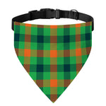 Saint Patrick's Day Buffalo Plaid Print Over The Collar Dog Bandana