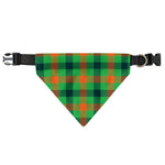 Saint Patrick's Day Buffalo Plaid Print Over The Collar Dog Bandana