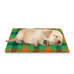 Saint Patrick's Day Buffalo Plaid Print Pet Cooling Mat Cover
