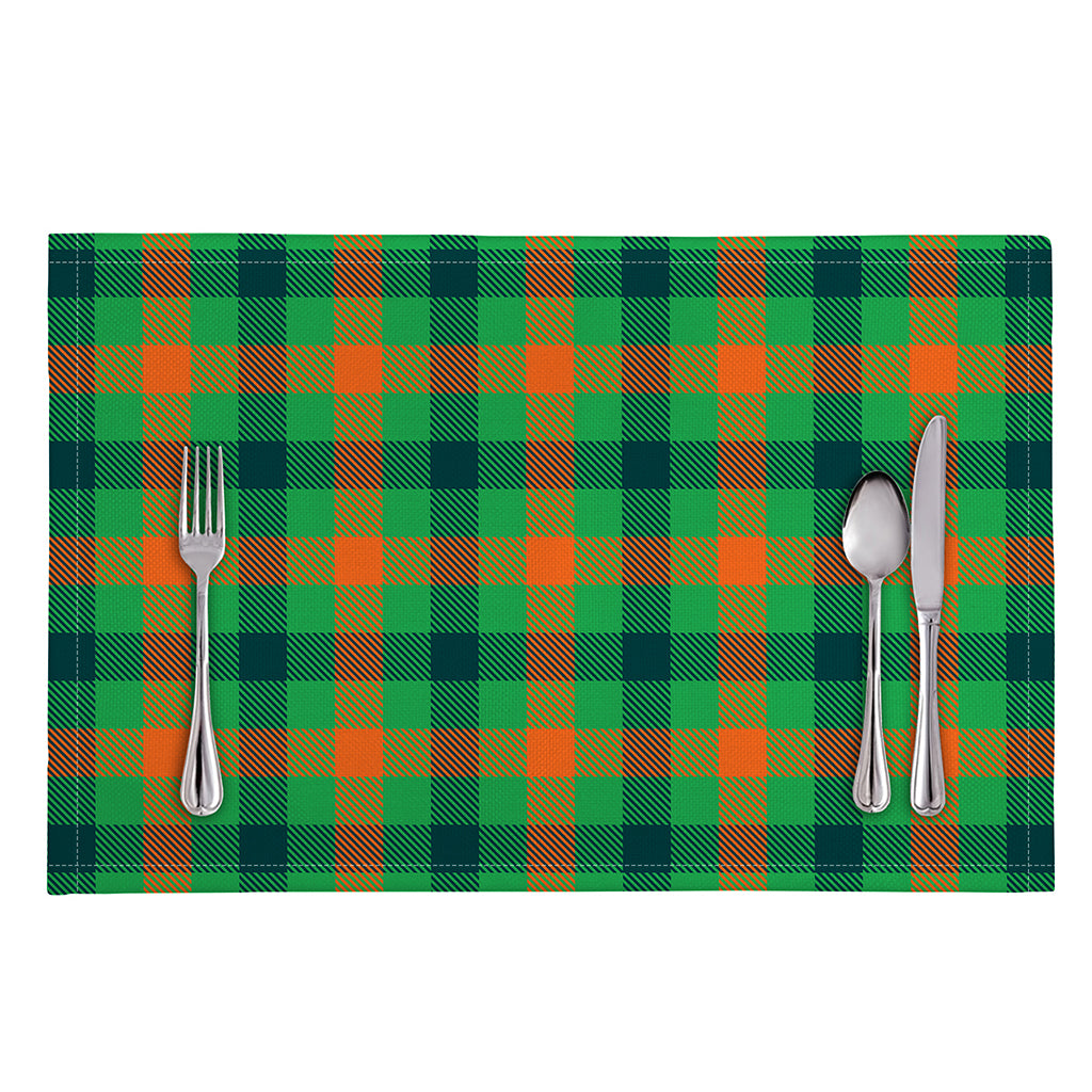 Saint Patrick's Day Buffalo Plaid Print Placemat