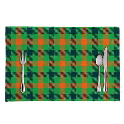 Saint Patrick's Day Buffalo Plaid Print Placemat