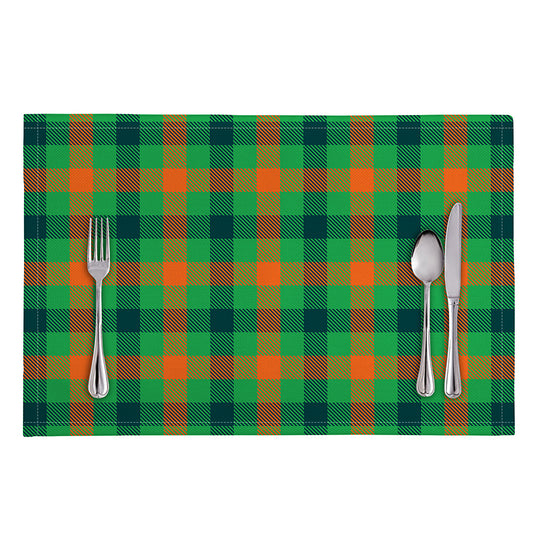 Saint Patrick's Day Buffalo Plaid Print Placemat