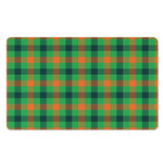 Saint Patrick's Day Buffalo Plaid Print Polyester Doormat