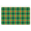 Saint Patrick's Day Buffalo Plaid Print Polyester Doormat