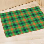 Saint Patrick's Day Buffalo Plaid Print Polyester Doormat