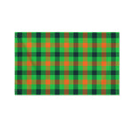 Saint Patrick's Day Buffalo Plaid Print Polyester Flag