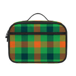 Saint Patrick's Day Buffalo Plaid Print Portable Lunch Bag