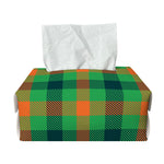 Saint Patrick's Day Buffalo Plaid Print Rectangle Tissue Box Cover