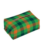 Saint Patrick's Day Buffalo Plaid Print Rectangle Tissue Box Cover