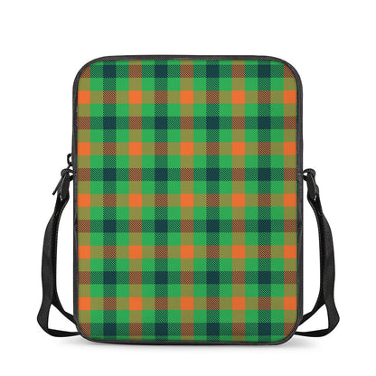 Saint Patrick's Day Buffalo Plaid Print Rectangular Crossbody Bag