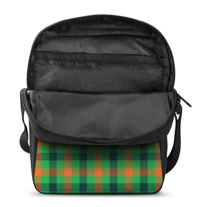 Saint Patrick's Day Buffalo Plaid Print Rectangular Crossbody Bag