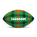 Saint Patrick's Day Buffalo Plaid Print Rugby Ball