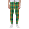 Saint Patrick's Day Buffalo Plaid Print Joggers