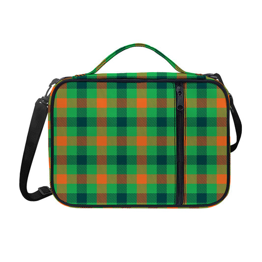 Saint Patrick's Day Buffalo Plaid Print Shoulder Strap Bible Bag