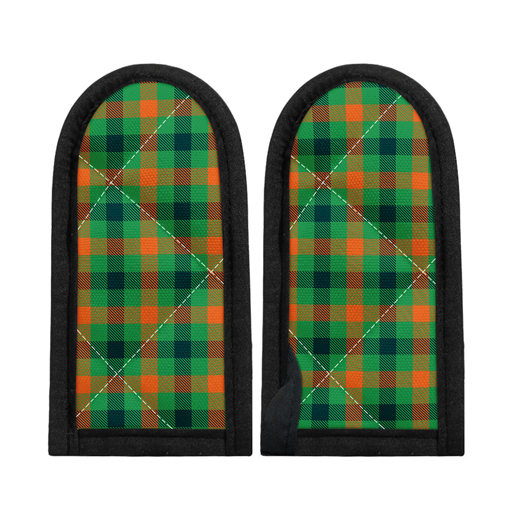 Saint Patrick's Day Buffalo Plaid Print Skillet Handle Cover