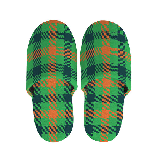 Saint Patrick's Day Buffalo Plaid Print Slippers