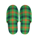 Saint Patrick's Day Buffalo Plaid Print Slippers
