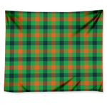 Saint Patrick's Day Buffalo Plaid Print Tapestry